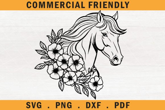 Download Horse SVG, Floral Horse Cricut SVG, Mare - Horse svg Collection