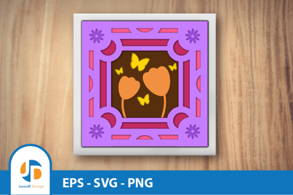 Download 3D Layered Butterfly and Flower Papercut - Premium Bundle