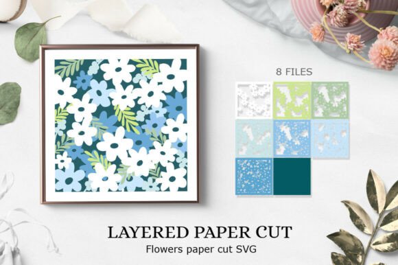 Download Beautiful Flower Paper Cut| Flowers SVG - Flower paper cut Collection