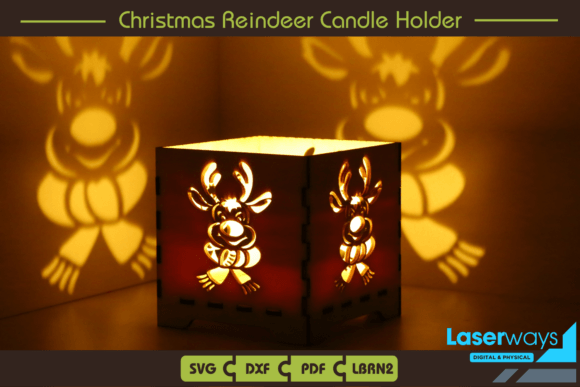 Download Christmas Reindeer Candle Holder - Premium Bundle